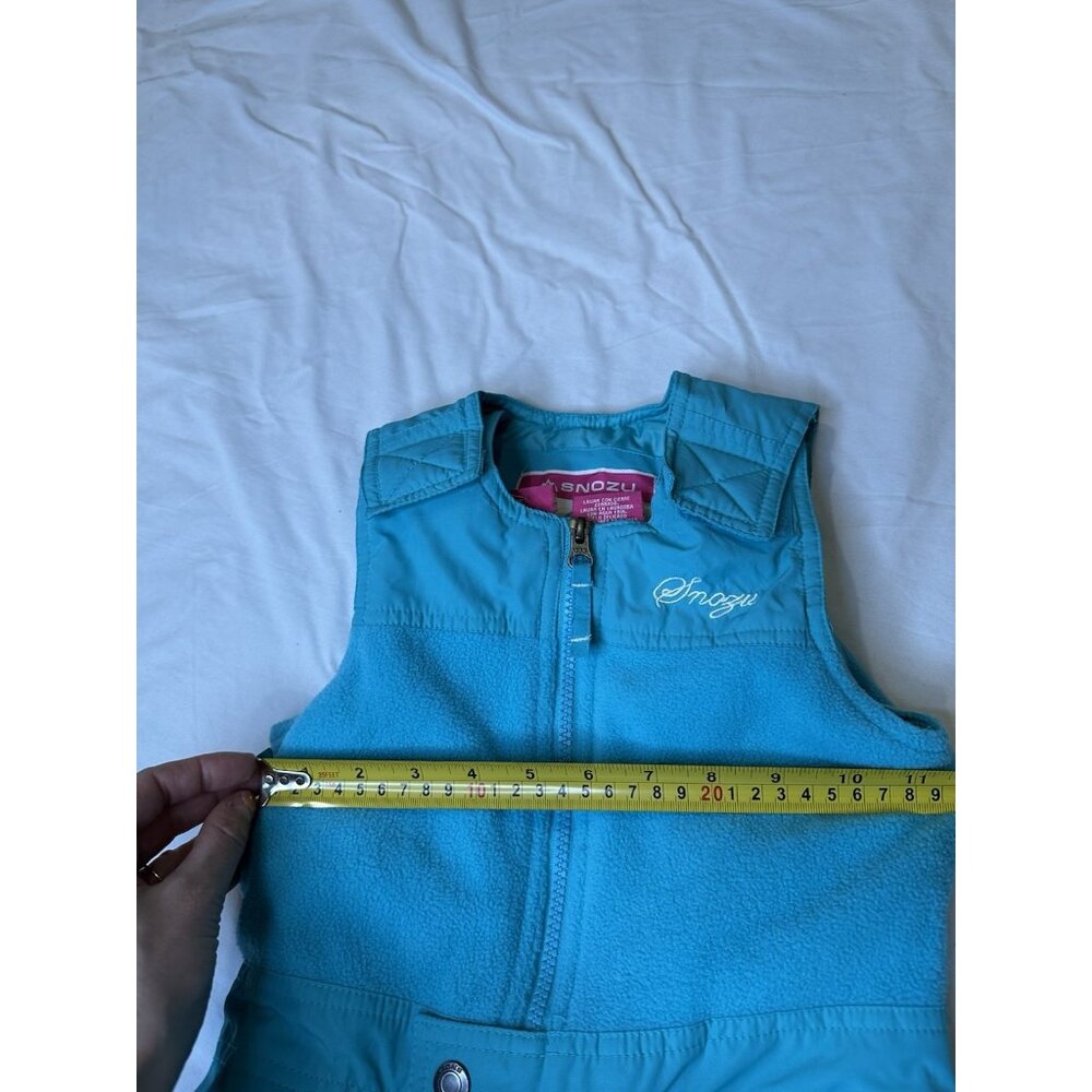 Snozu Toddler Girls Winter Ski Overall Snow Bibs Teal Outdoor Size 5 - Picture 4 of 6